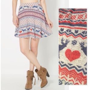 Fair Isle Skater Skirt